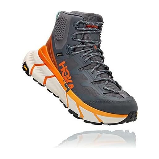 Hoka m tennine hike gtx, scarpe da escursionismo unisex-adulto, castlerock/persimmon orange, 44 2/3 eu