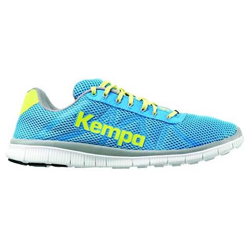 Kempa k-float, scarpe da pallamano unisex-adulto, blu (bleu cendré/jaune spring), 37 eu