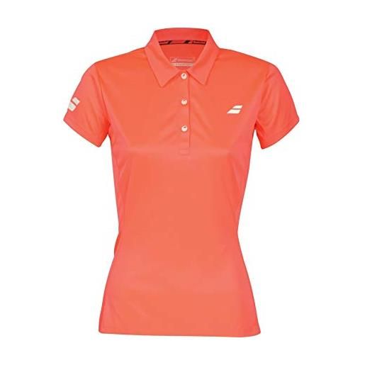 Babolat, core club polo damen-orange, weiß, xs, abbigliamento esterno donna, colore: arancione