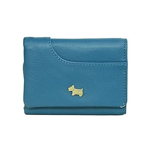Radley london borsa tri-fold piccola in pelle tasche in verde verde, blu verde, s, classico