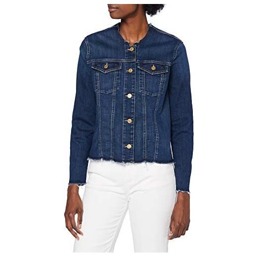 7 For All Mankind denim jacket giacca, mid blu, s donna