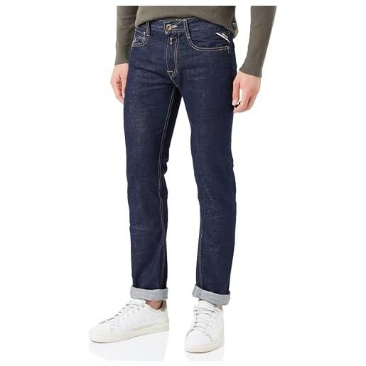 REPLAY rocco aged jeans, 009 blu medio, 29w x 32l uomo