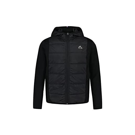 Le Coq Sportif tech fz-felpa con cappuccio n. 1 m, colore: nero giacca sportiva, xs unisex-adulto