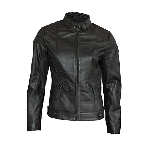 ROCK-IT Apparel i giacca in pelle per motociclisti dark micha i giacca di transizione in pelle di agnello nappa i taglie xs-3xl i colore nero m