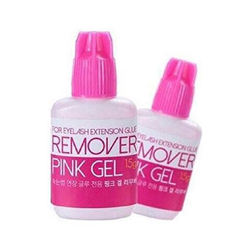 Sky pink gel remover (15 ml) delicatamente profumo fruttato, rimuove rapidamente e senza dolore, efficace ciglia finte, per uno styling migliore delle ciglia