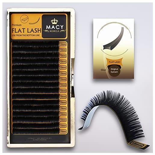 P-Beauty Cosmetic Accessories extension ciglia singole | flat macy lashes | piegatura: d | spessore: 0,15 mm | lunghezza: 7 - 14 mm | 16 file, lunghezza: 7 - 14 mm, spessore: 0,15 mm