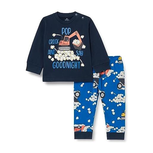 Chicco, pigiama lungo in cotone, bambini e ragazzi, blu, 4 anni