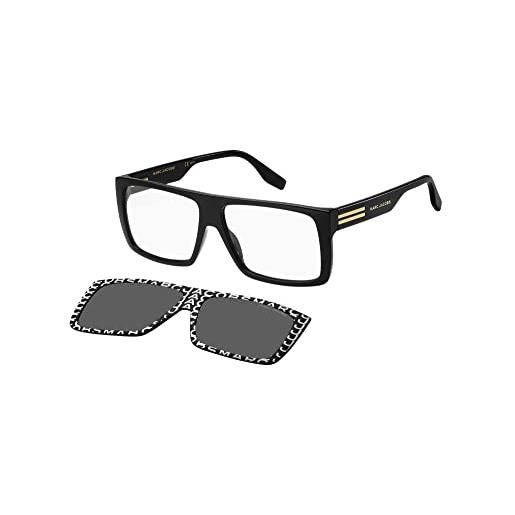 Marc Jacobs marc 672/cs sunglasses, 03k pattern black white, 58 unisex