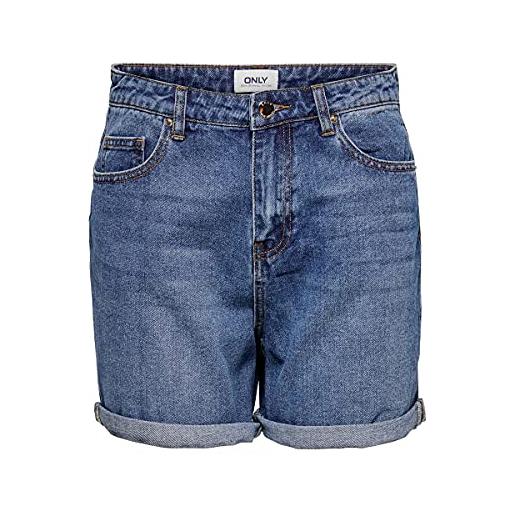 Only shorts phine donna medium blue denim basic regular fit 15196218 s