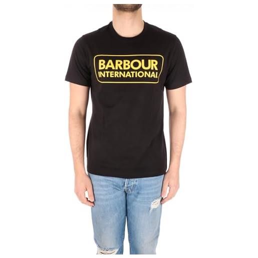 Barbour International uomo maglietta con logo grande, nero, xl