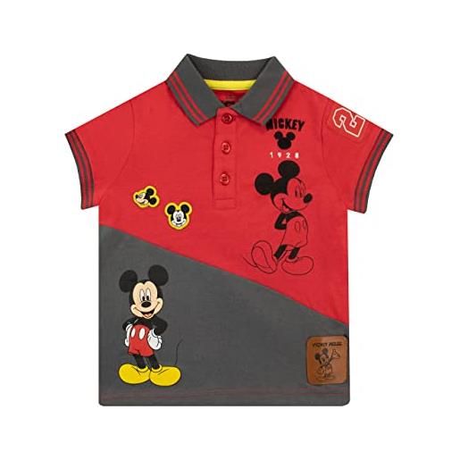Disney polo per ragazzi mickey mouse multicolore 5-6 anni