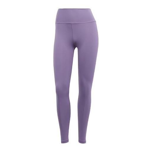 adidas leggings da allenamento ottimali, shadow violet, s