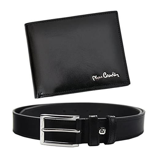 Pierre Cardin set regalo da uomo portafoglio e cintura elegante