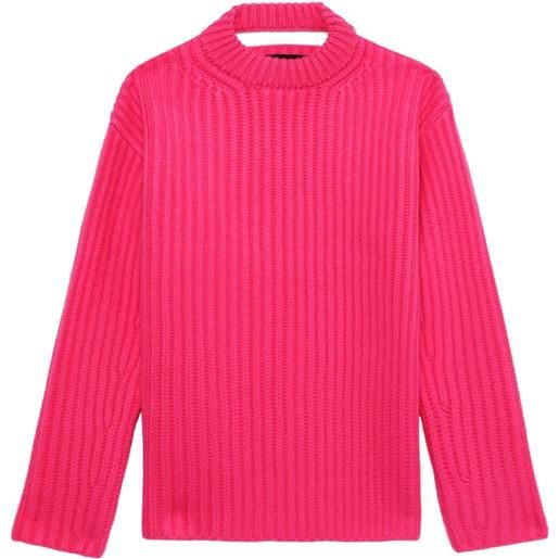 Botter maglione con dettaglio cut-out - rosa