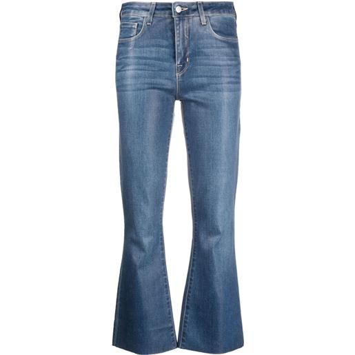 L'Agence jeans kendra crop svasati - blu