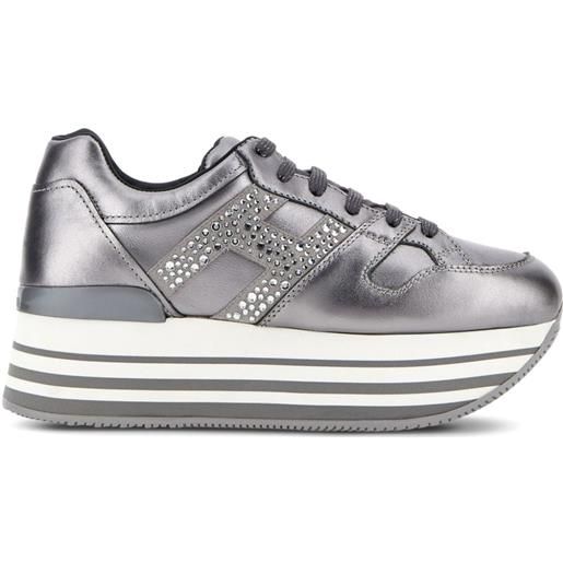 Hogan sneakers maxi h222 - argento