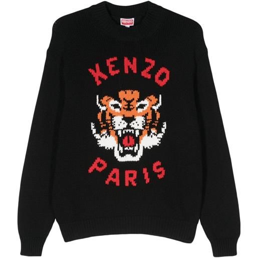 Kenzo maglione lucky tiger - nero