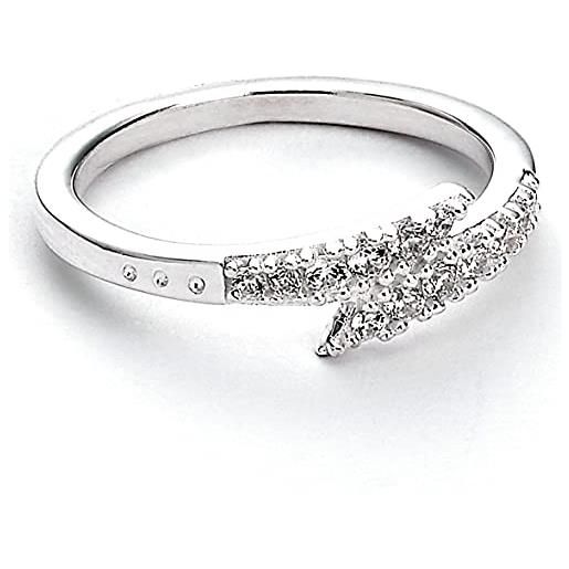 Harry Potter the carat shop - anello con fulmini in argento sterling, misura s, colore: s, petite, argento sterling, cristallo