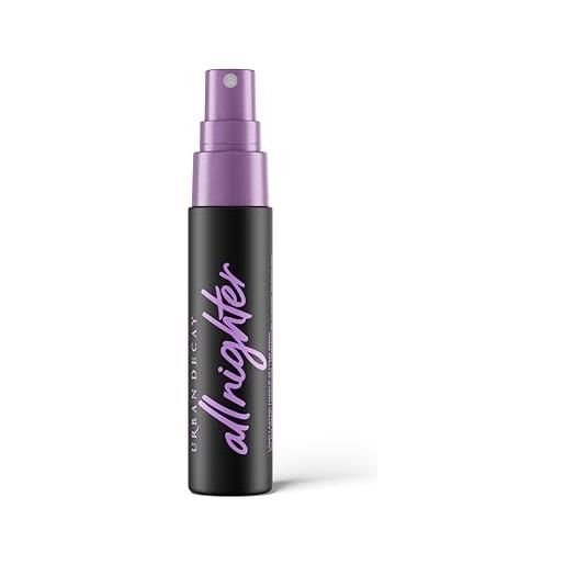 Urban decay all nighter long-lasting makeup setting spray, travel size - award-winning makeup finishing spray - lasts up to 16 hours - oil-free - non-drying formula for all skin types - 1.0 fl oz