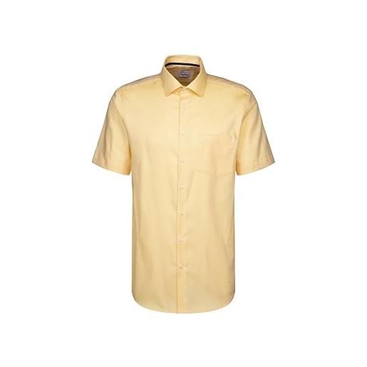 Seidensticker vestibilità regolare, camicia a maniche corte, giallo, 42 uomo