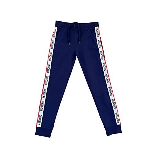 Moschino pantaloni tuta da uomo marchio, modello a68844409, realizzato in cotone. S blu