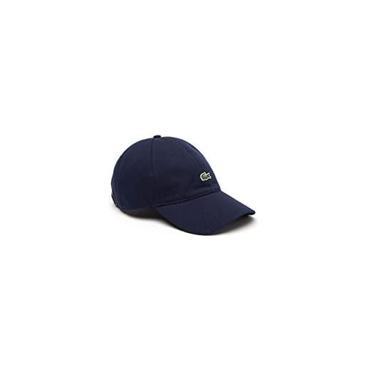 Lacoste rk0491 caps and hats, blu navy, taglia unica unisex-adulto