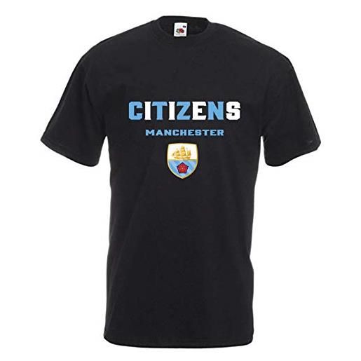 Tipolitografia Ghisleri maglietta manchester tifosi citizen's replica uomo, donna, bambino