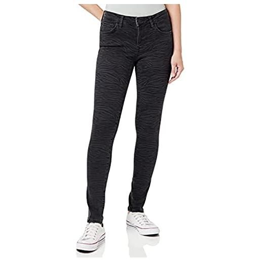 Mavi adriana jeans skinny, nero (smoke zebra punk 29952), w31/l34 (taglia produttore: 31/34) donna