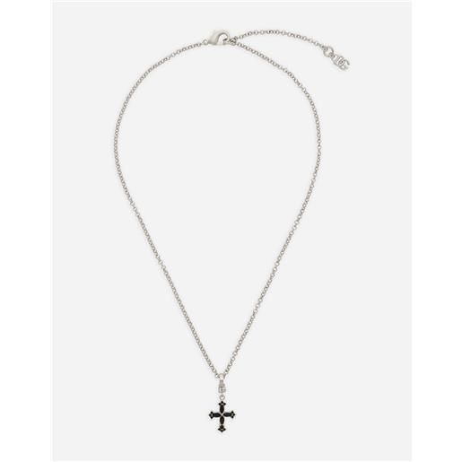 Dolce & Gabbana collana catena sottile con croce
