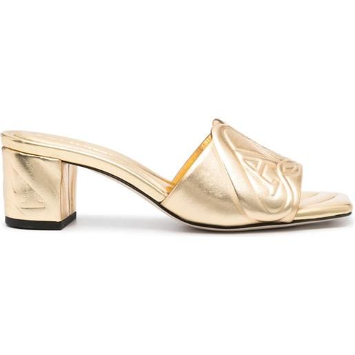 Alexander McQueen sandali in pelle 55mm - oro
