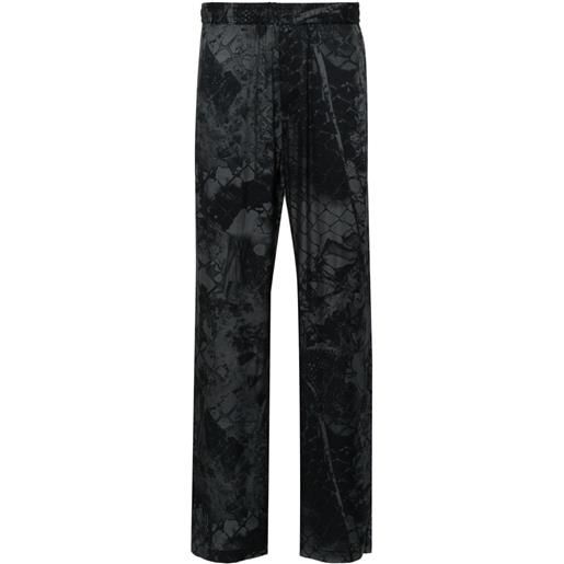 Diesel pantaloni p-cornwall con vita elasticizzata - nero