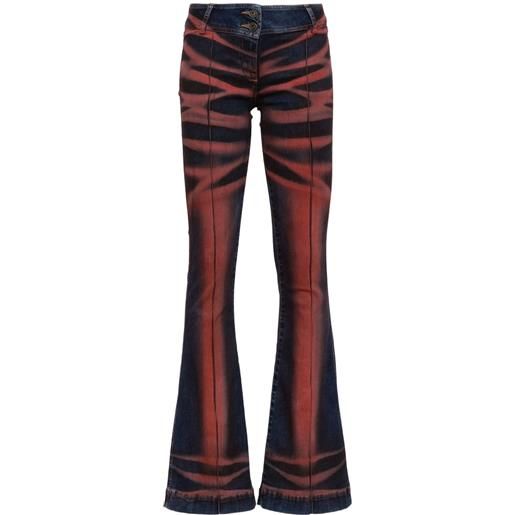 KNWLS jeans svasati a vita bassa harley - rosso