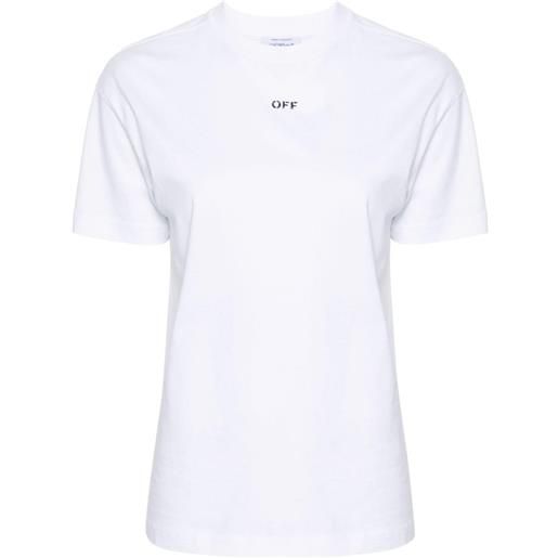 Off-White t-shirt diag con stampa - bianco