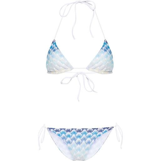 Missoni bikini con effetto sfumato - blu