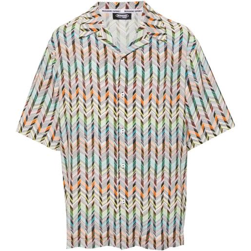 Missoni camicia con stampa chevron - verde