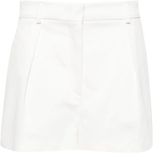 Sportmax shorts con pieghe - bianco
