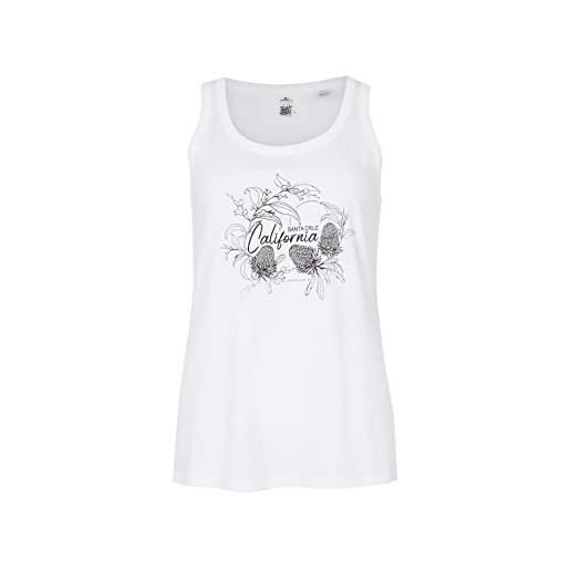 O'NEILL tanktops global plumeria tanktop, t-shirt donna, 11010 bianco neve, xl/xxl