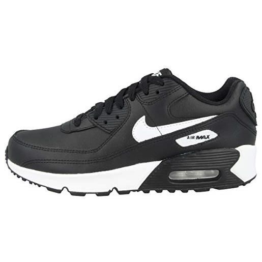 Nike air max 90 ltr (gs) scarpe, unisex - adulto, nero (black/white/black), 39 eu