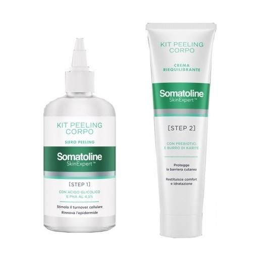 Somatoline SkinExpert somatoline kit peeling corpo gel esfoliante + crema riequilibrante
