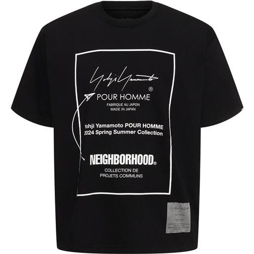 YOHJI YAMAMOTO t-shirt neighborhood x yohji in cotone