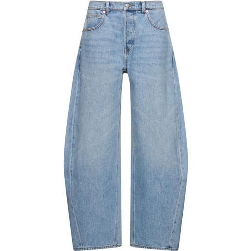 ALEXANDER WANG jeans oversize vita bassa