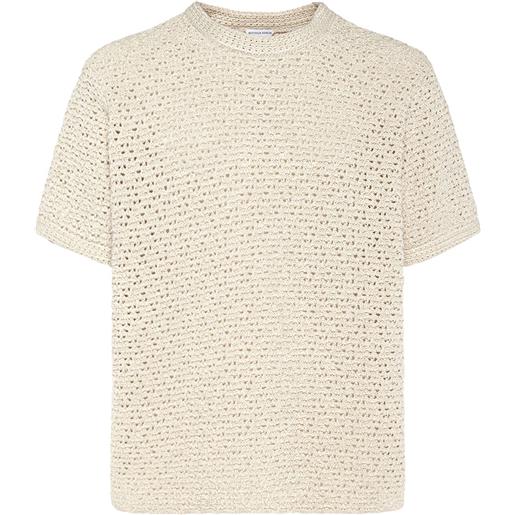 BOTTEGA VENETA t-shirt in cotone crochet