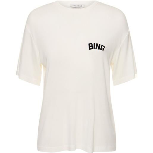 ANINE BING t-shirt louis hollywood in viscosa