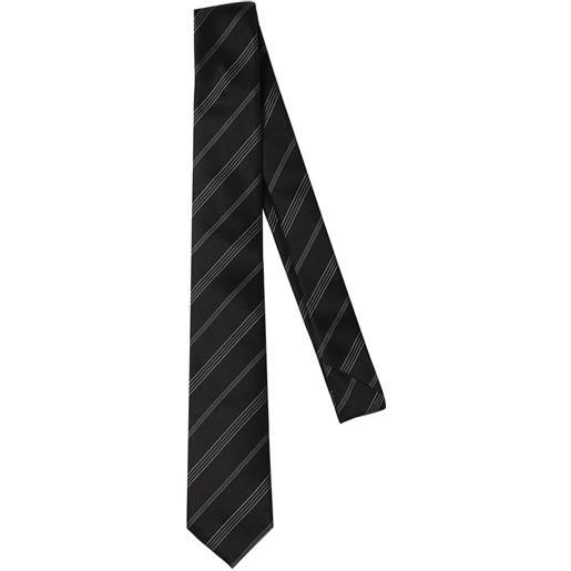 SAINT LAURENT cravatta in seta doppiata 5cm