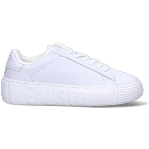 TOMMY HILFIGER JEANS sneakers donna bianco