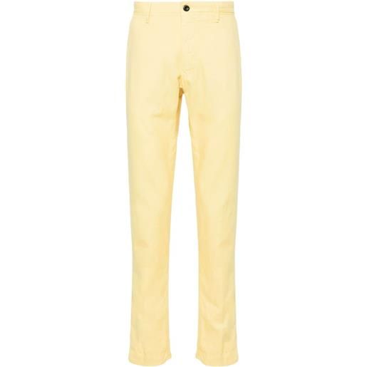 Incotex pantaloni affusolati - giallo