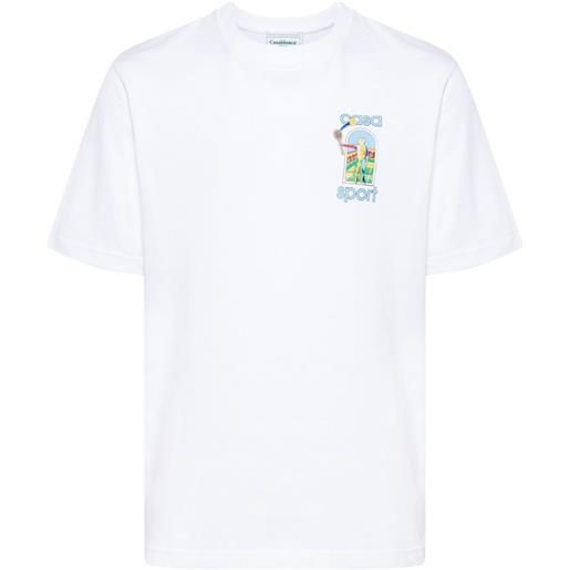 Casablanca t-shirt casa sport - bianco