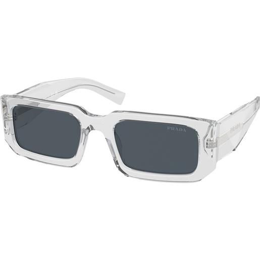 Prada occhiali da sole Prada pr 06ys 12r09t grigio trasparente