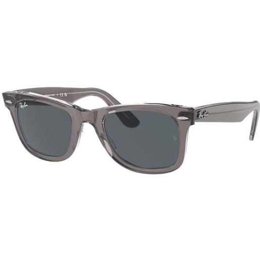Ray Ban occhiali da sole ray-ban rb2140 wayfarer 1355r5 grigio su trasparent