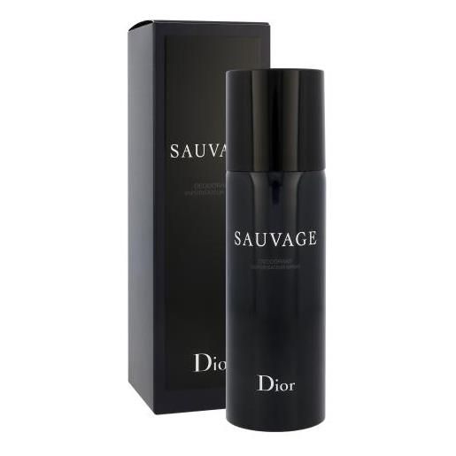 Christian Dior sauvage 150 ml spray deodorante senza alluminio per uomo